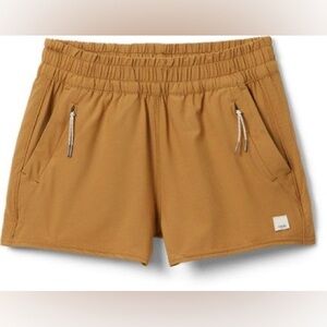 Vuori Women's Dash Shorts in Dark Golden, Size M